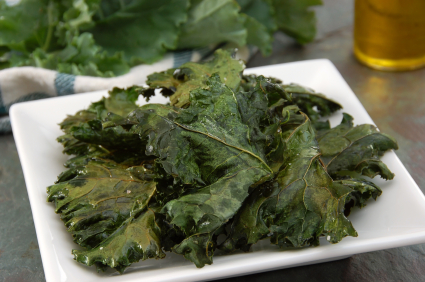 Homemade Spicy Kale Chips